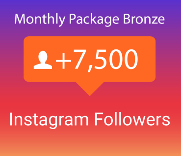 7500 Instagram Followers Monatspaket Bronze (30 Tage) kaufen